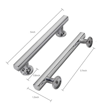 khtumeware 10 Pack 3-3/4 Inch(96mm) Brushed Satin Nickel Cabinet Pulls Kitchen Solid Heavy Duty Cabinet Pulls Kitchen Cabinet Hardware for Cupboard Drawer Handles Dresser Pulls - color: Brushed Nickel, size: 3 3/4" Hole Center
