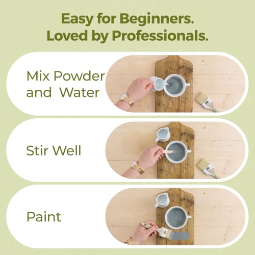Miss Mustard Seed's Milk Paint for Furniture, Cabinets & Wood, Aviary, Sample - color: Aviary, size: 1 Ounce (Pack of 1)