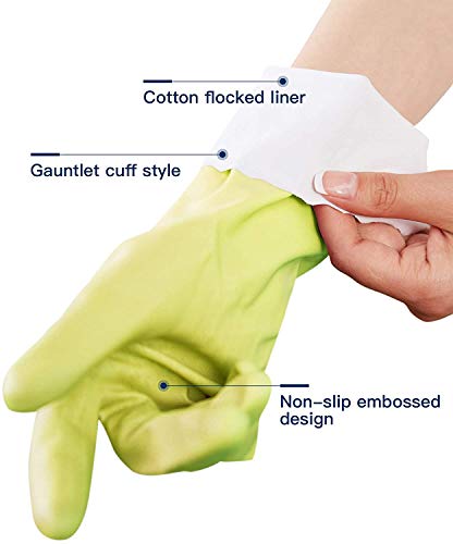 LANON wahoo Cleaning Gloves with Cotton Flocked Liner,Bud Tender,Medium - color: Bud Tender, size: Medium (Pack of 1)
