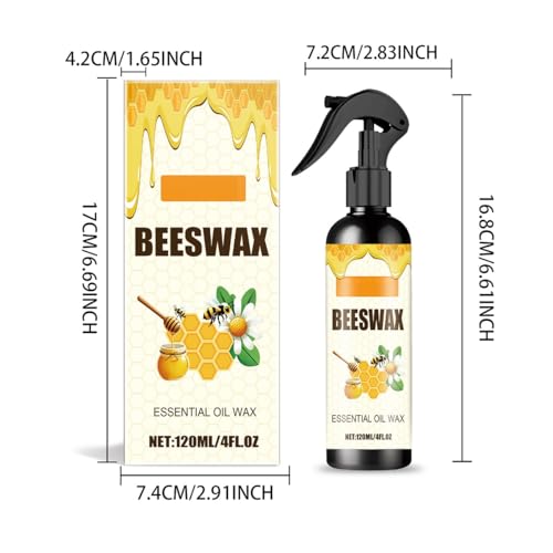 Beeswax Spray Furniture Polish,Natural Beeswax Care Spray & Restorer,(2PCS)
