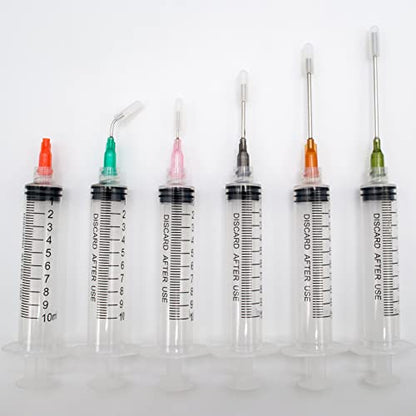 Glue Applicator Syringe with Blunt Tip Needle for Liquid, Ink, Oil, Perfume