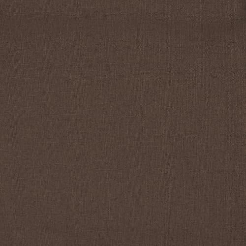 LOULENS Fabric Dining Chairs Set of 6, Upholstered Kitchen Chairs, Brown - color: Brown, size: Set of 6