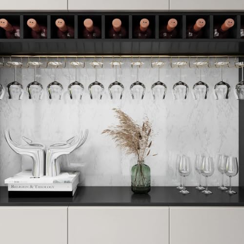CAX Peel and Stick Wallpaper White Marble Contact Paper for Countertop - color: White and Gery, size: 15.7" x 275"