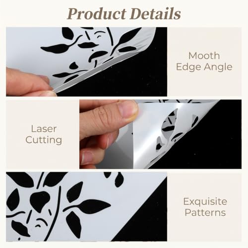 Large Reusable Stencils for Painting Vine Flower Swirl Stencils
