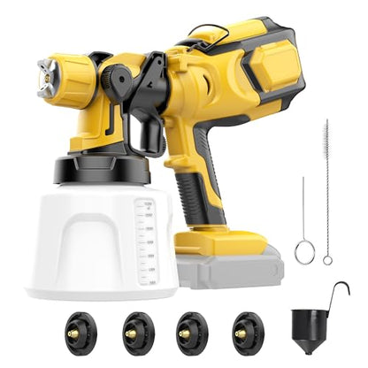 Cordless Paint Sprayer Compatible with Dewalt 20V Battery(No Battery)