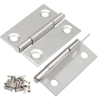 Luomorgo 1.5 Inch Mini Hinges, Stainless Steel Butt Hinges, 20 Pack - size: 1.5 Inch