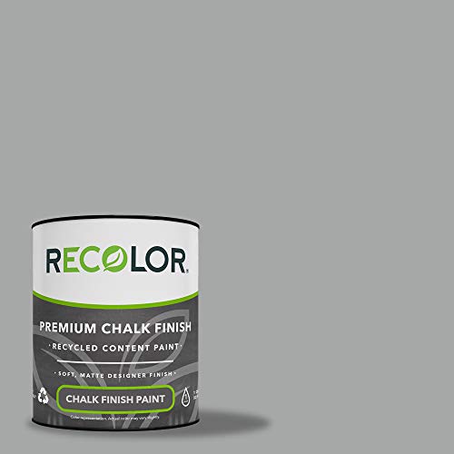 RECOLOR Eco-Friendly Interior Chalk Paint, Matte Finish, 1 Quart, Pencil - color: Chalk - Pencil, size: 32 Fl Oz (Pack of 1)