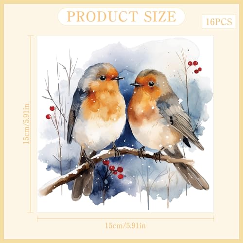 16 Pcs Winter Animals Rub-On Transfers for Furniture & Crafts - style: Winter Animals