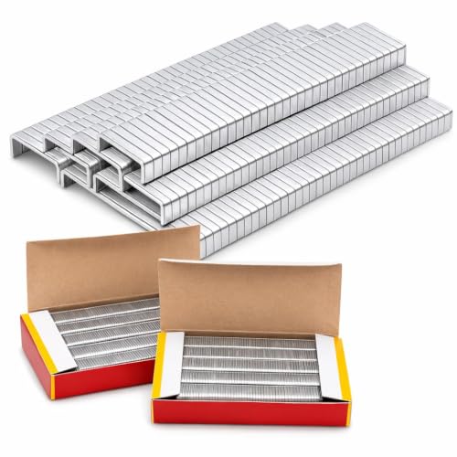 5600PCS 1003J U-Shaped Staples, 20 Gauge 1/8" Galvanized Fasteners