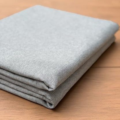 LaSilk- Premium Upholstery Fabric by the Yard, 57" Wide Thicken Faux Linen Fabric for Couch, Sofa, Chair, Pillow Cover (Light Grey, 1 Yard) - color: Light Grey, size: 1 yard