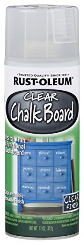 Rust-Oleum 302487 Specialty Chalkboard Spray Paint, 11 oz, Clear, (Pack of 1) - color: Clear, size: 11 Ounce (Pack of 1)