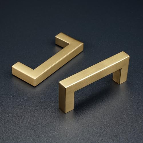 3 Inch Champagne Bronze Cabinet Pulls Stainless Steel, 20 Pack - color: Champagne, size: 3 Inch Hole Centers
