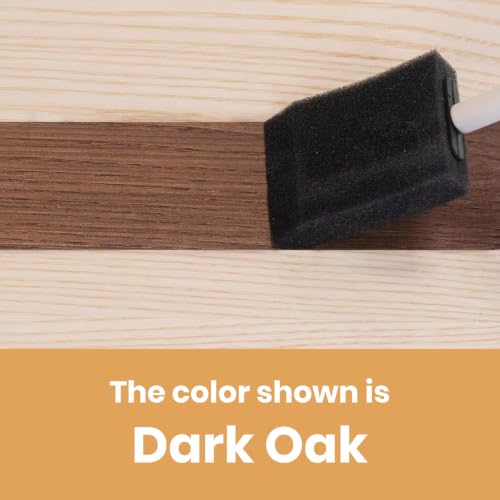 Furniture Clinic Wood Stain, Water-Based & Fast Drying, Dark Oak - color: Dark Oak, size: 500ml / 17 Fl Oz