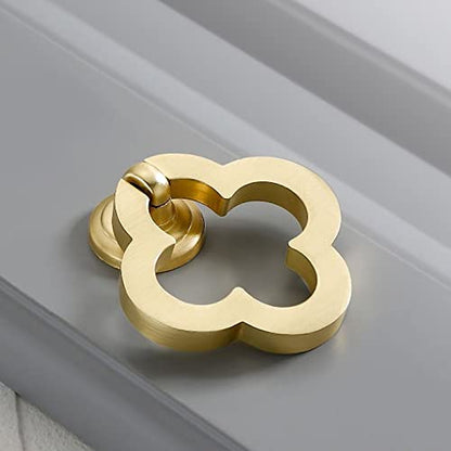 Gold Cabinet Knobs, Zinc Alloy Cupboard Drawer Knobs With Screws for Dresser (8)