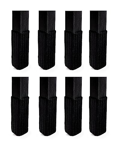 X-Small/Black-NancyProtectz Patented with Grips/Barstool Chair Leg Floor Protector. The Original Furniture Sock - color: Black, size: X-Small