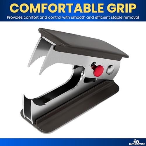 1InTheOffice Staple Remover, Claw Staple Remover, Staple Remover Tool, Black, "6 Pack"