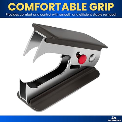 1InTheOffice Staple Remover, Claw Staple Remover, Staple Remover Tool, Black, "6 Pack"