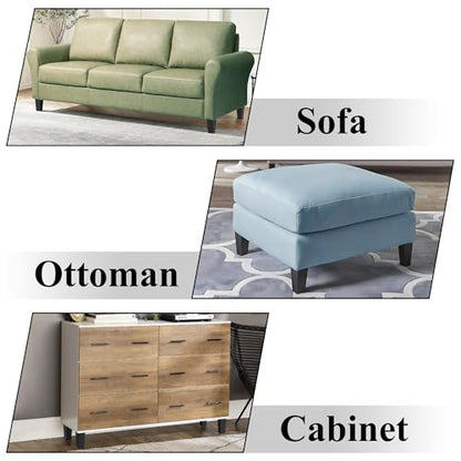 6 inch Furniture Legs Black Couch Legs Set of 4 Ottoman Replacement Sofa Legs for Sectional, Dresser, Recliner, Nightstand (6 inch (4pcs)) - size: 6 inch (4pcs)