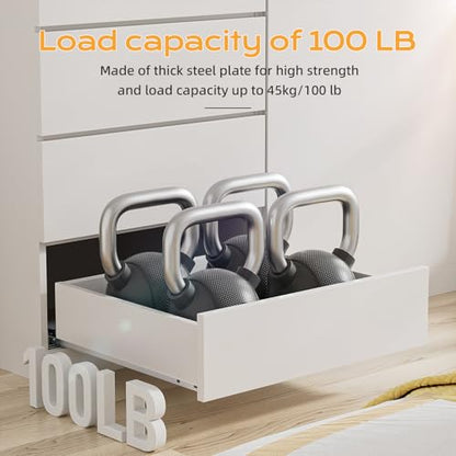 21” Undermount Drawer Slides Soft Close 100 lbs with Bracket 6 Pair - color: 6 Pair, size: 21 Inch