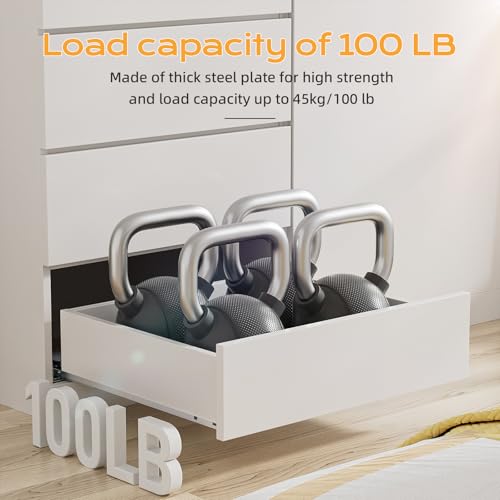 15” Undermount Drawer Slides Soft Close 100 lbs with Bracket 6 Pair - color: 6 Pair, size: 15 Inch