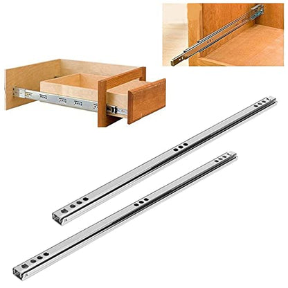 Bidirectional Drawer Slides 2-Pack Cold Rolled Steel 342mm Extension Rail