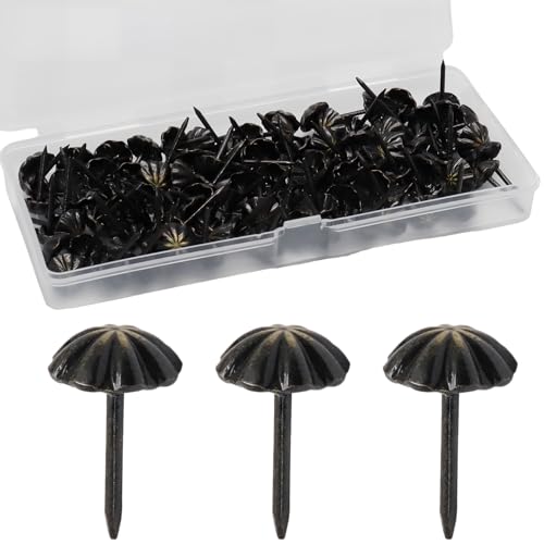 Upholstery Tacks, 100 PCS, 7/16" Pumpkin Head Design