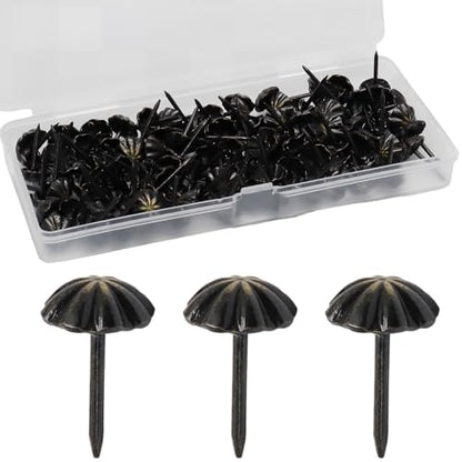 Upholstery Tacks, 100 PCS, 7/16" Pumpkin Head Design