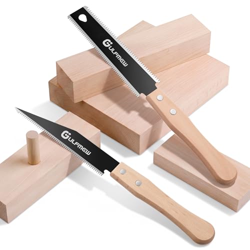 Japanese Pull Saw Set 2 Pack Flush Cut Ryoba Hand Saw