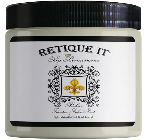Renaissance Chalk Finish Paint - Old Linen 1 Pint (16oz) - Chalk Furniture & Cabinet Paint - Non Toxic, Eco-Friendly, Superior Coverage - color: Old Linen, size: 16 Fl Oz (Pack of 1)