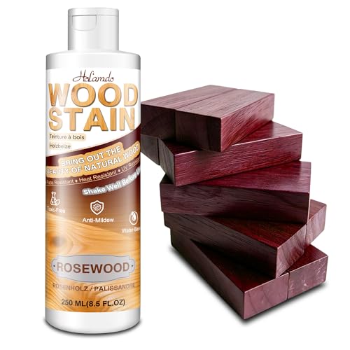 Water Based Wood Stain 8.5oz, Rosewood – Indoor Outdoor Furniture Stain - color: Rosewood