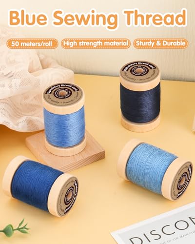 Upholstery Repair Kit Professional Heavy Duty Sewing Kit with Blue Threads