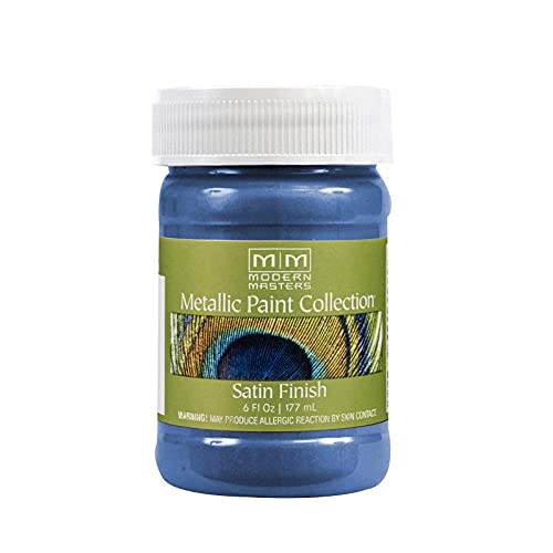 Modern Masters Satin Sapphire Metallic Paint - color: Satin Sapphire, size: 6 Fl Oz (Pack of 1)