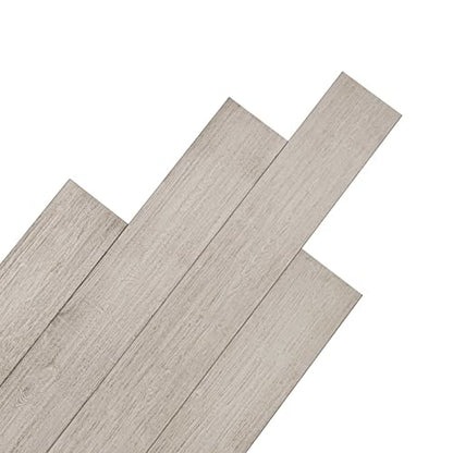 Real Wood Wall Planks-5" White Shiplap Panel Peel and Stick 10Pack 12.5SqFt - color: Low-key rustic style
