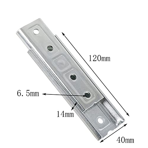 4.7 Inch Headboard Fixing Brackets, Panel Wall Mount Interlocking Hangers, Heavy Duty Sofa Connector, Universal Metal Interlocking Connector for Sofa, Bed, Furniture (2 Pair)