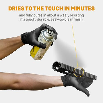 Brownells Aluma-Hyde II Epoxy Based Firearm Finish Spray Coating Protection Paint, Aerosol Can, 12 oz. (340g) Semi Gloss Black - color: Semi Gloss Black