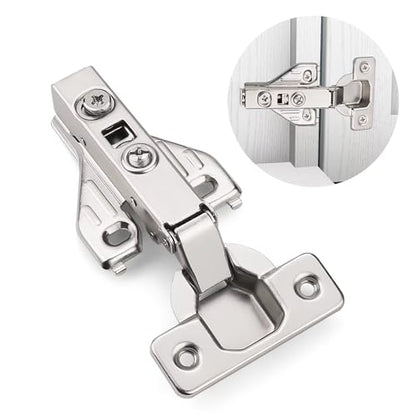 Probrico 24 Pairs Soft Closing Cabinet Hinges - Full Overlay Concealed Face Frame Corner for Kitchen Cabinets - size: 24 Pairs
