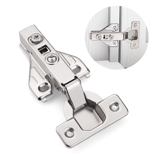 Probrico 8 Pairs Soft Closing Cabinet Hinges - Full Overlay Concealed Face Frame Corner for Kitchen Cabinets - size: 8 Pairs