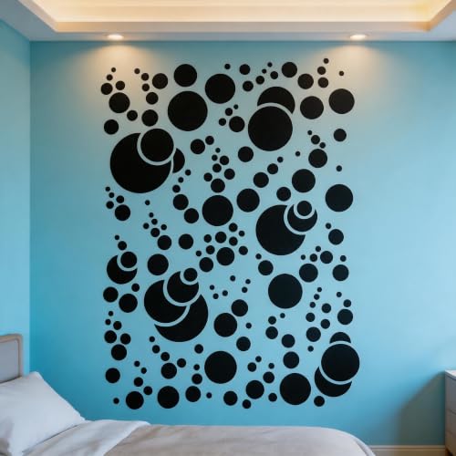 TIAMECH A4 Reusable 3D Bubble Circle Stencil for Painting - color: 3D Bubble Circle