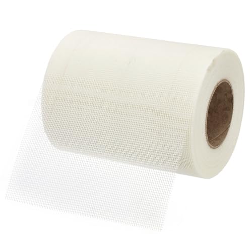 PATIKIL Drywall Repair Mesh Tape, 8 inch x 164 ft Fiberglass Repair Patch Self-Adhesive Dry Wall Joint Tape 12 Mesh Wall Hole Crack and Seam Patch, White - size: 8 inch x 164 Feet
