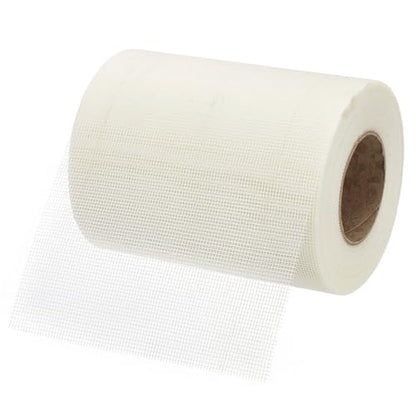 PATIKIL Drywall Repair Mesh Tape, 8 inch x 164 ft Fiberglass Repair Patch Self-Adhesive Dry Wall Joint Tape 12 Mesh Wall Hole Crack and Seam Patch, White - size: 8 inch x 164 Feet