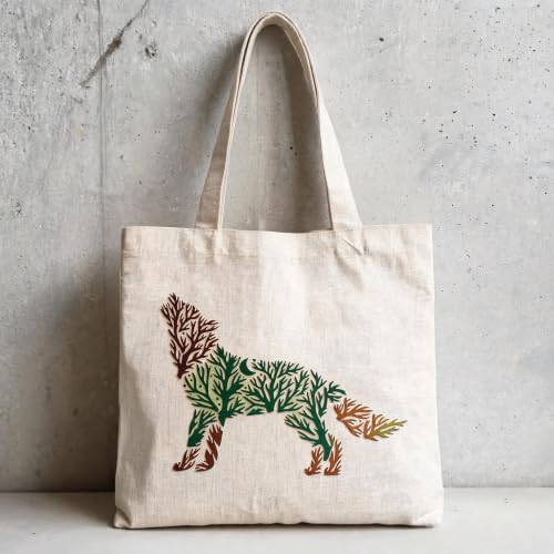 TIAMECH A4 Reusable Forest Tree Howling Wolf Stencil for Painting - color: Forest Tree Howling Wolf