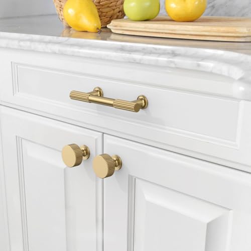 Amerdeco 10 Pack Champagne Bronze Cabinet Knobs - color: Champagne Bronze, size: 1"/25MM