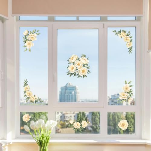 Peacoblue Pale Yellow Peony Rub On Transfers for Furniture Craft 6"x12" - style: Pale Yellow Peony
