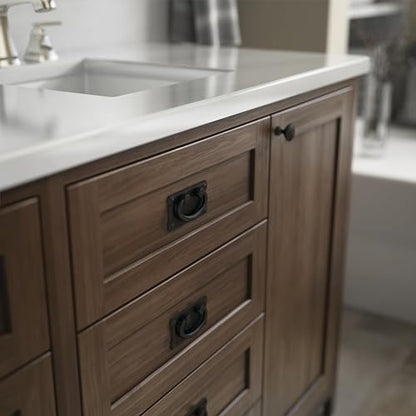 Franklin Brass Mission Cabinet Handles 3" Hole Center Ring Pulls | Matte Black Hardware Kitchen Door, Drawers, Dressers, Furniture P62076-FB-C1 (Pack of 50) - size: 3 Inch Center-to-Center, 50-Pack