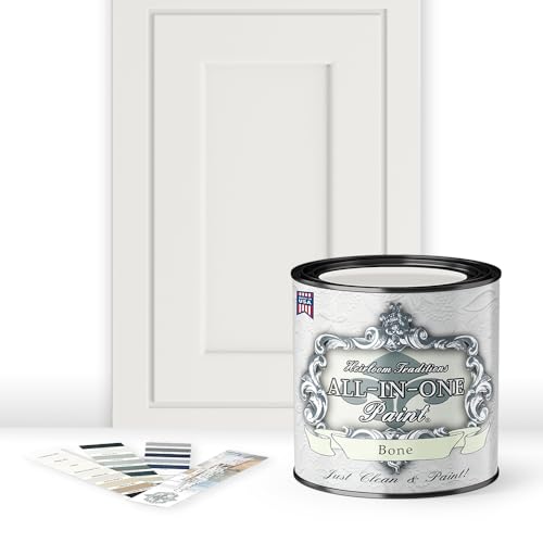 ALL-IN-ONE Paint 2 Quart Cabinet Paint Bundle - Bone - color: Bone