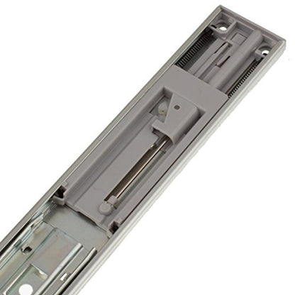GlideRite Hardware 2075-ZC 20 inch Side Mount Soft Close Full Extension Drawer Slides 10 Pack, 100 lb, Silver