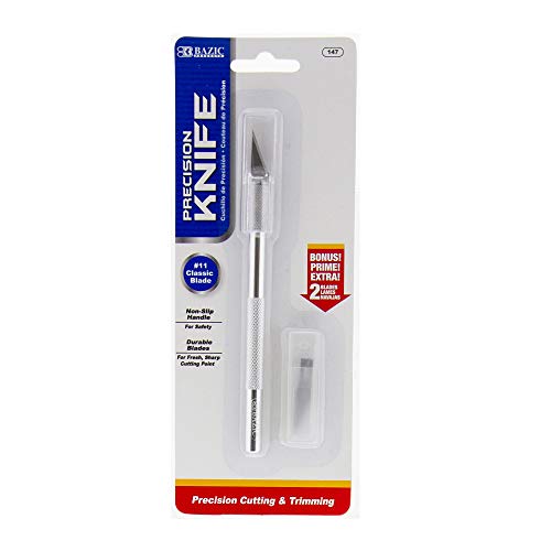 BAZIC Products Precision Craft Knife with #11 Blade, 24-Box - size: 24-Pack