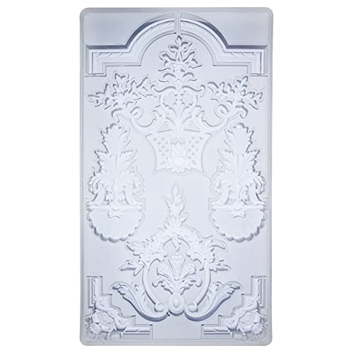 Art Mold for Polyclay Air Dry Clay Plaster, Medallion Frame - color: Medallion Frame
