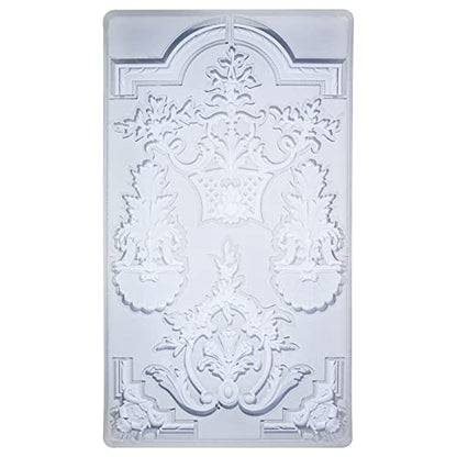 Art Mold for Polyclay Air Dry Clay Plaster, Medallion Frame - color: Medallion Frame