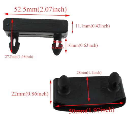yukata 30 Pack Bed Slat Holders, 50 x 9 mm End Caps for Bed Frames